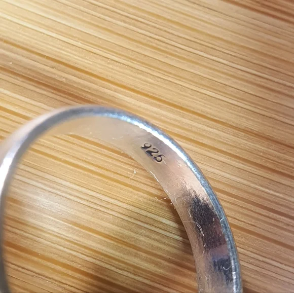 Tiger's Eye 925 Silver Plated Ring Size 5.5 - Picture 6 of 8